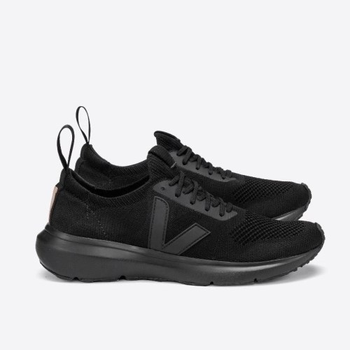 Veja Runner Style 2 V-knit Veja X Rick Owens Mens Trainers Black UK 77968